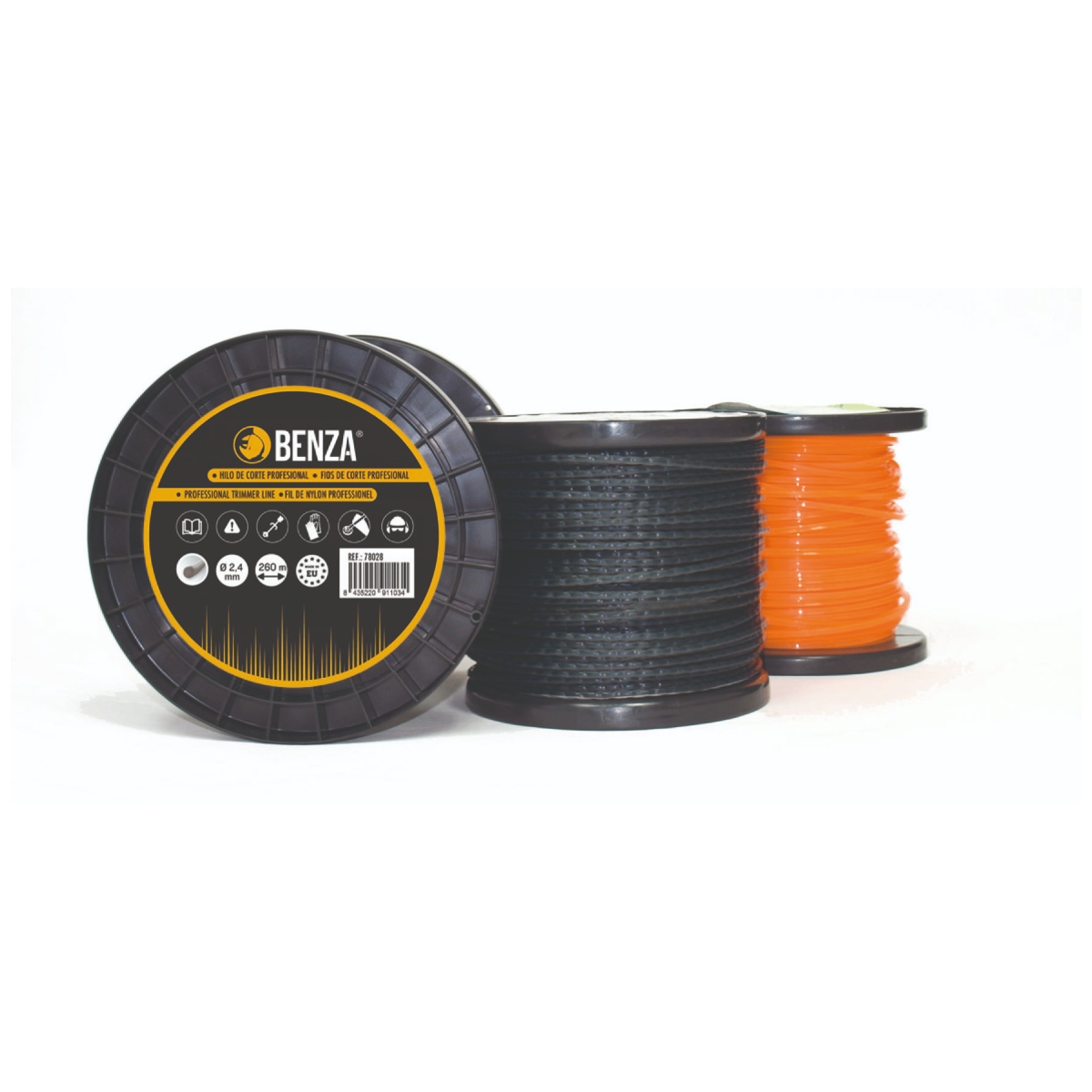 NYLON cuadrado - Amarillo - Ø 3,3mm - Bobina 183m